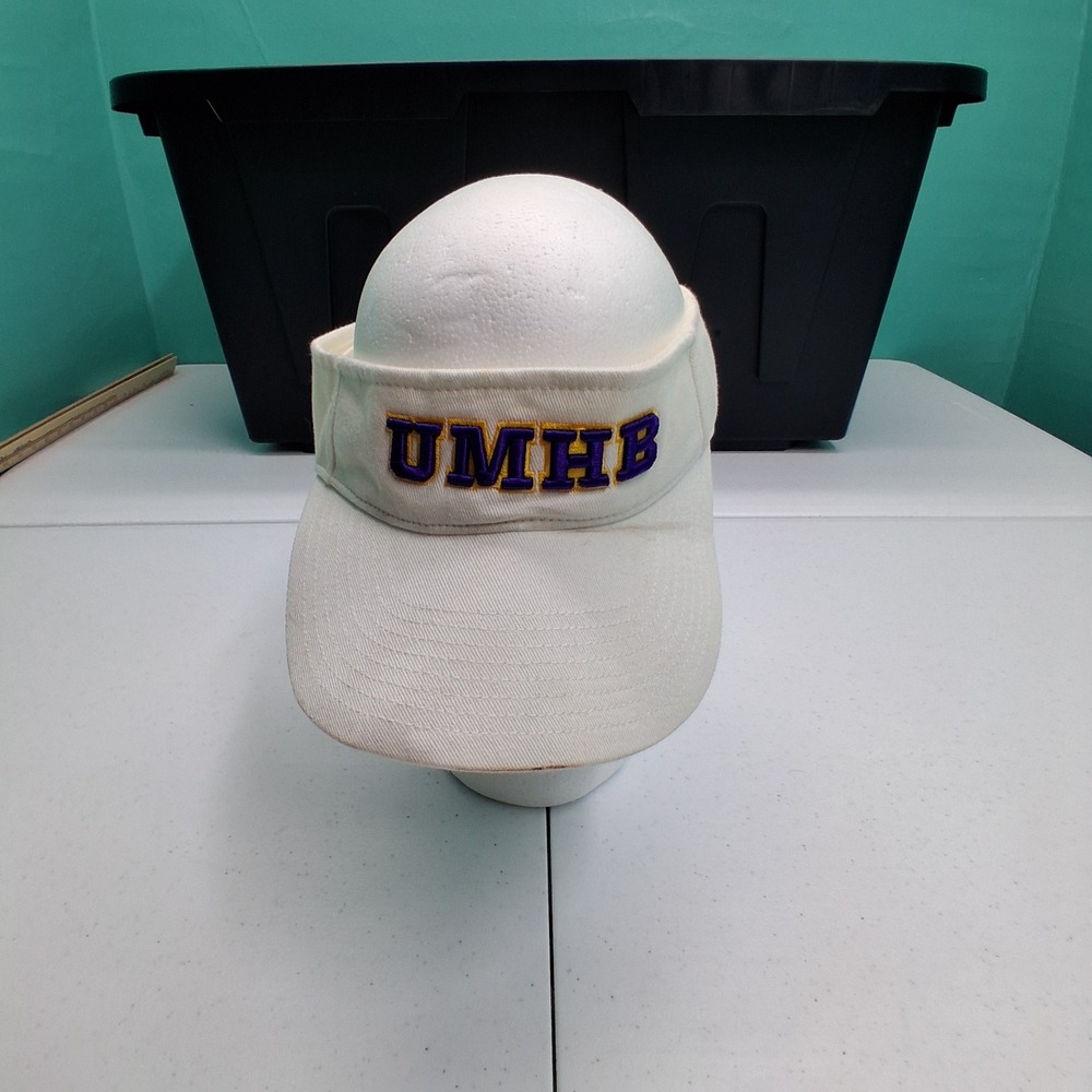 UMHB Visor OS White Purple Gold University Mary Hardin Baylor Crusaders Sporty